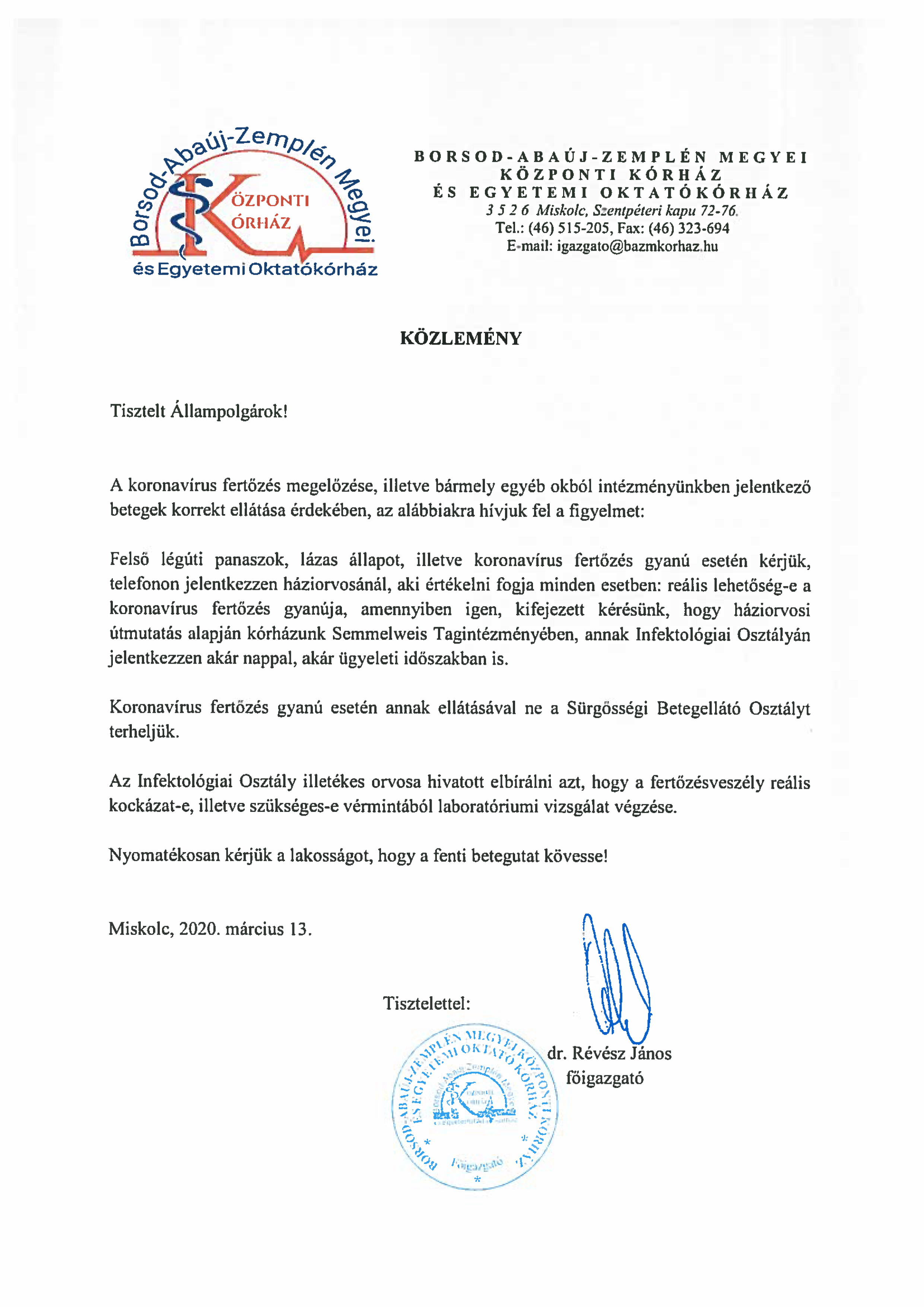 Közlemény-betegutak