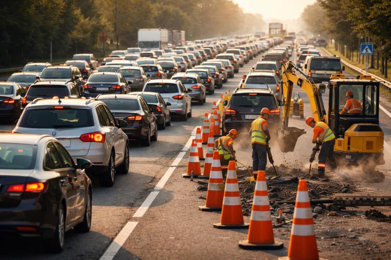 forgalom elterelés útmunkak