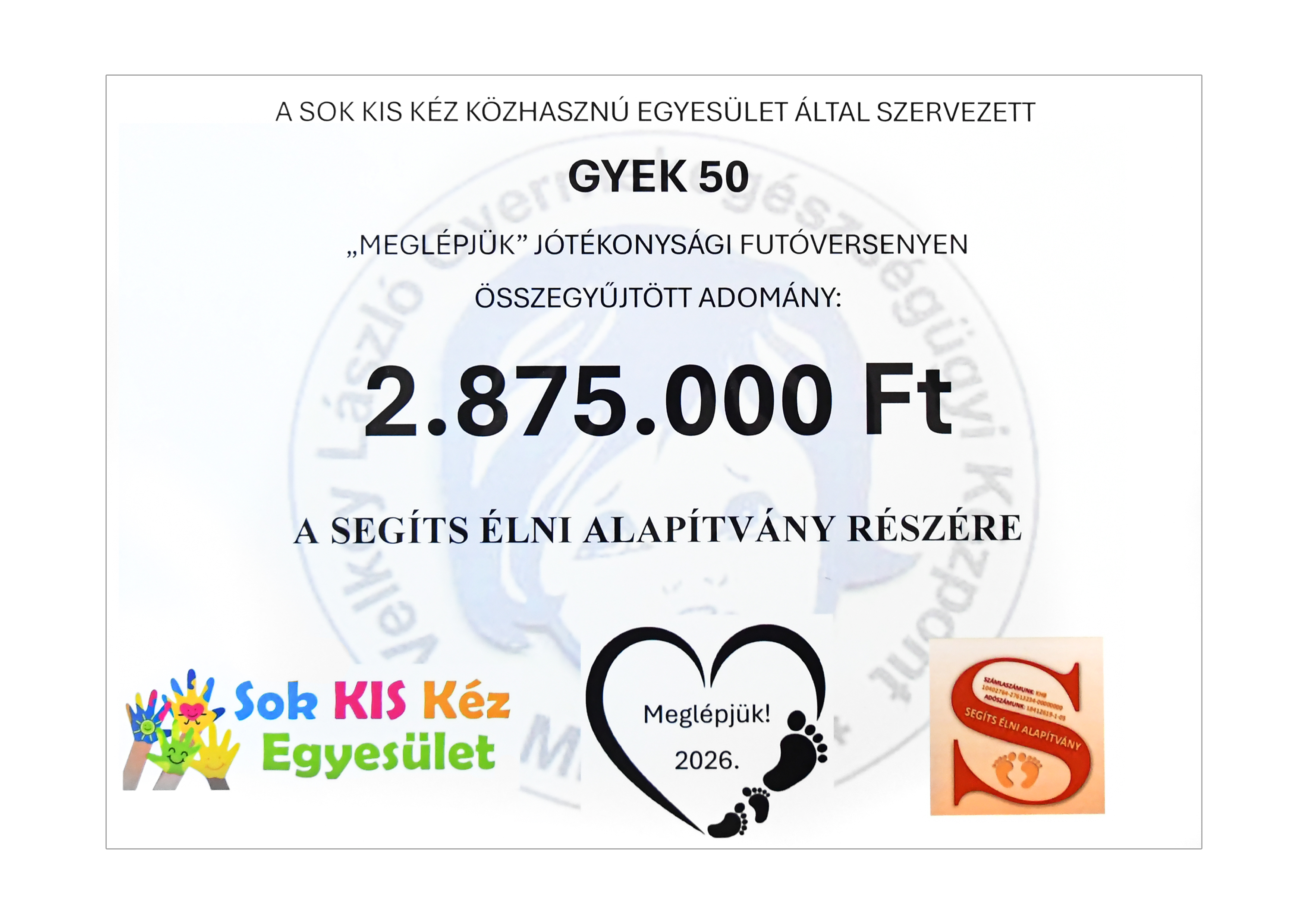 GYEK meglépjük adomány