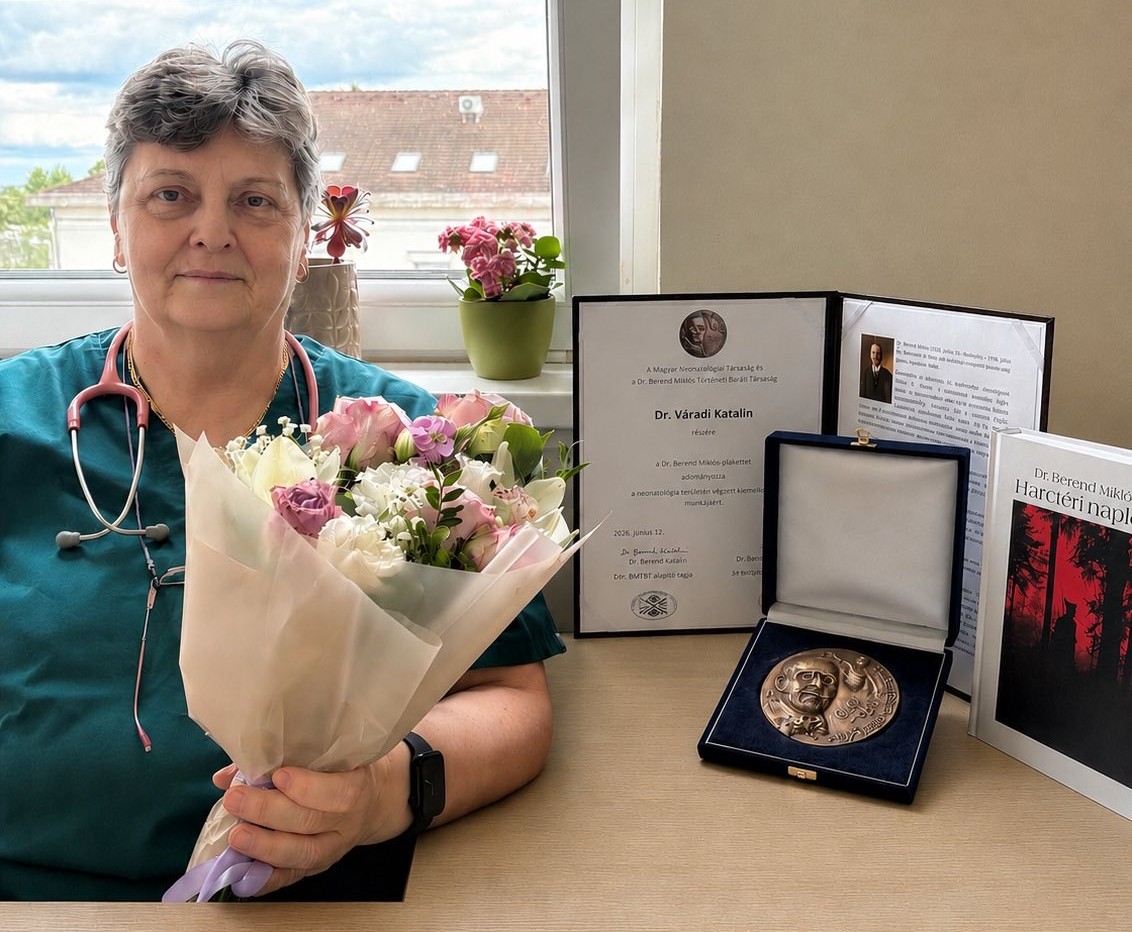 Dr. Váradi Katalin kapta az első Dr. Berend Miklós Plakett díjat