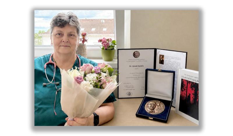 Dr. Váradi Katalin kapta az első Dr. Berend Miklós Plakett díjat