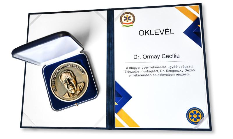 Dr. Ormay Cecília oklevele