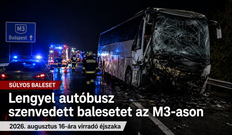M3-as autópálya baleset